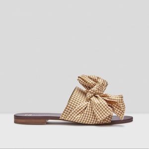 E8 by Miista Gingham Tie Sandals
